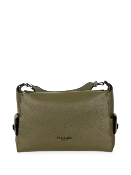 Kožna shopper torbica Ermanno Firenze zelena