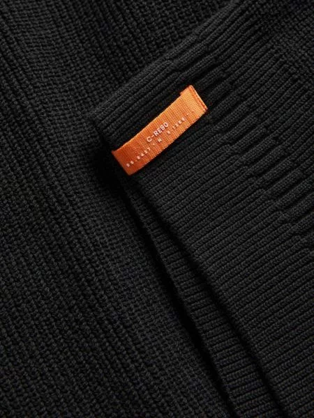 JACK & JONES Sveter tmavooranžová čierna