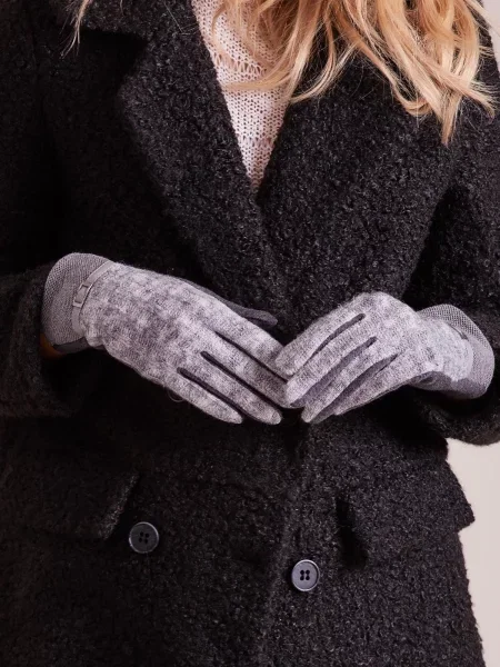 Mănuși Fashionhunters gri