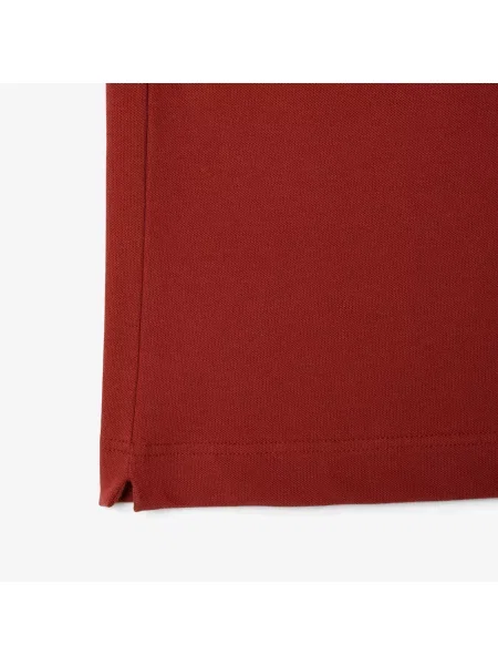 Lacoste Koszulka Polo Paris Stretch Piqué Regular Fit brązowa