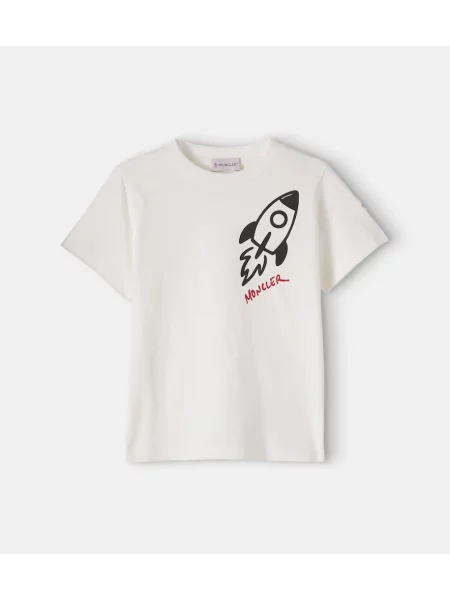 Gyerek póló Moncler Enfant fehér