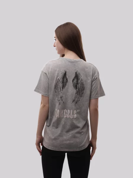 Футболка LUMO світло-сірий віскоза/поліестер сіра