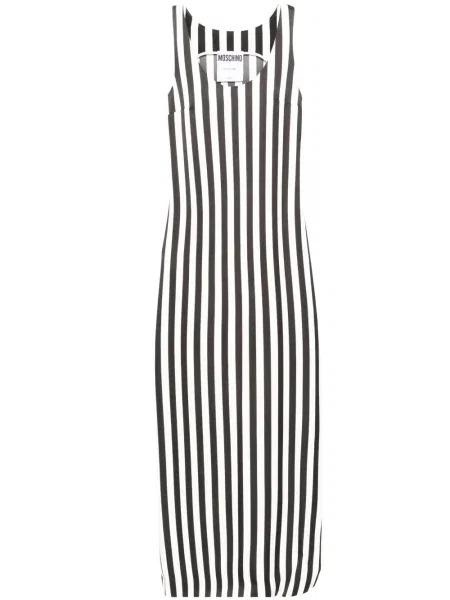 Rochie maxi Moschino lungă de costum negru