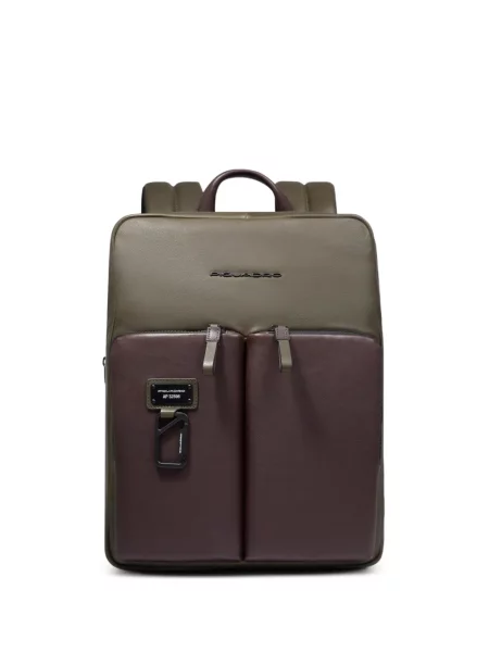 Rucsac Piquadro din piele verde