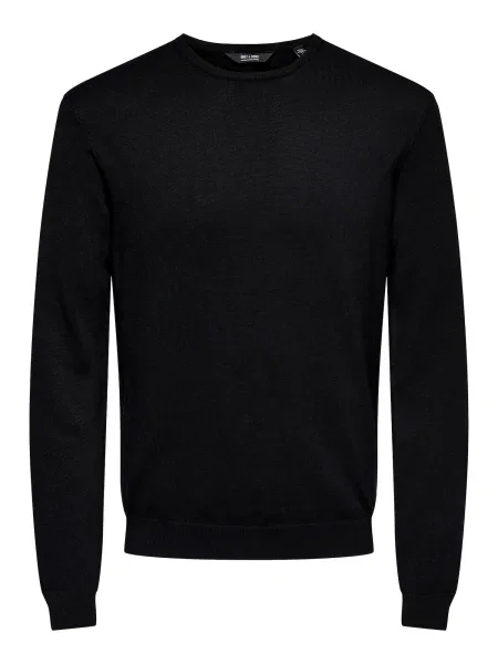Only & Sons Pulover Wyler' črna