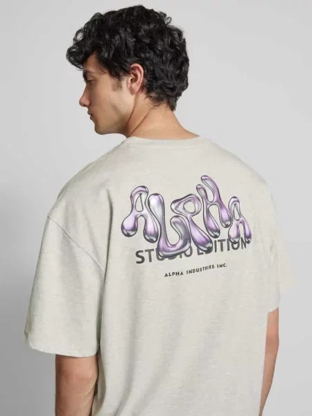 T-shirt z nadrukiem z logo model ‘Studio Edition’ Alpha Industries