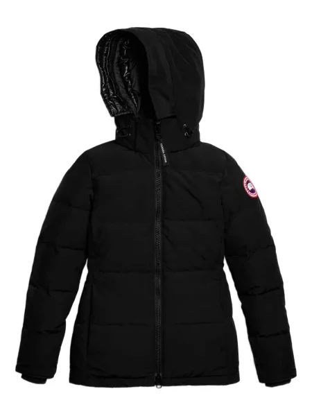 Gulerat geacă cu puf Canada Goose cu glugă negru
