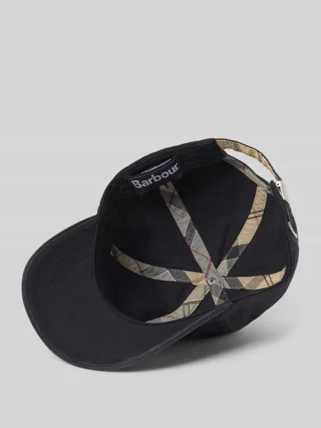 Czapka z daszkiem z czystej bawełny model CASCADE' Barbour czarna