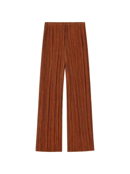 Pantaloni Retori cu dungi maro