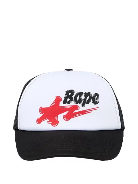 Шапка с козирки A Bathing Ape® бяло