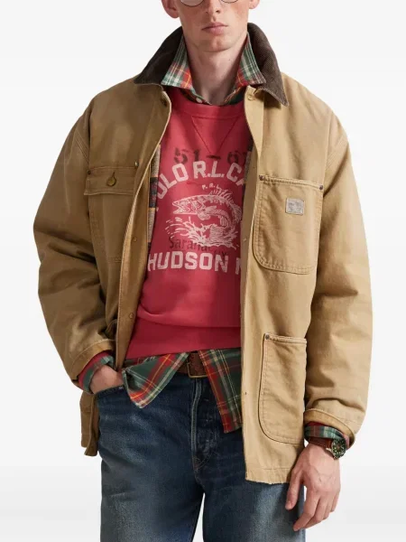 Dlouhá pruhovaná s límcem kšiltovka Polo Ralph Lauren modrá