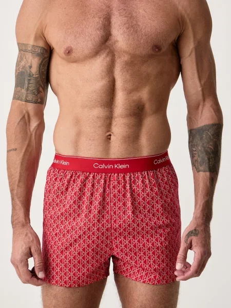 Calvin Klein Underwear boxerky pánske s elastanom červená