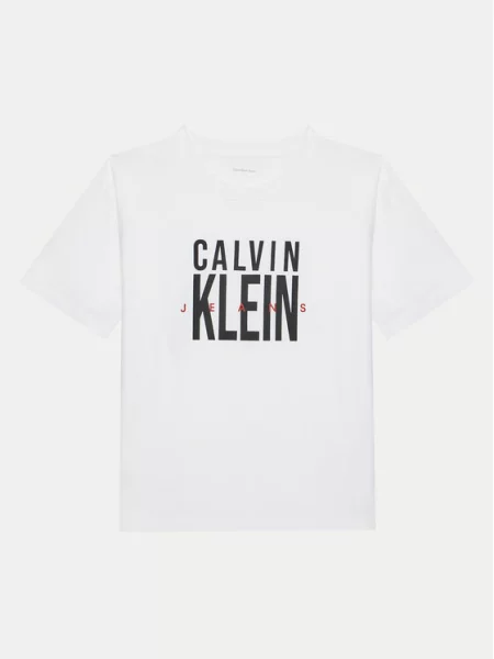 Calvin Klein Jeans T-Shirt Bold Graphic biały