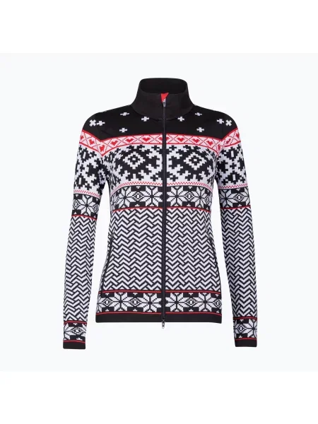 Дамски термо суитшърт Newland Kylie Full Zip black/white бяло