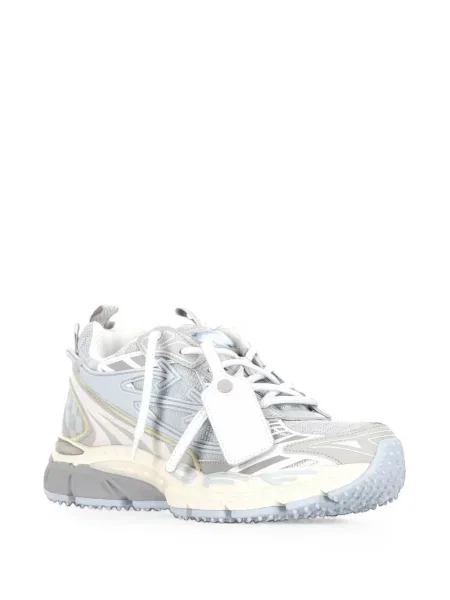 Sneakerși Off-white cu legături alb