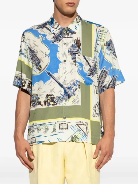 Scurt cămașă Paul Smith cu imagine