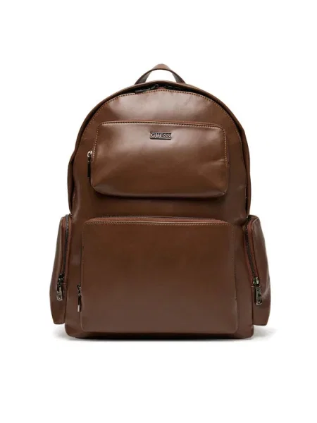 Раница Guess BOSTON голям с изчистен дизайн HMBOCA кафяво