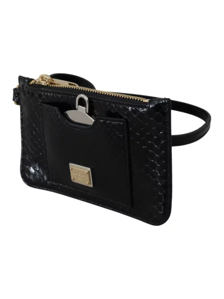 Portfel Dolce And Gabbana skórzany czarny