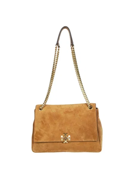 Torebka Tory Burch zamszowa brązowa