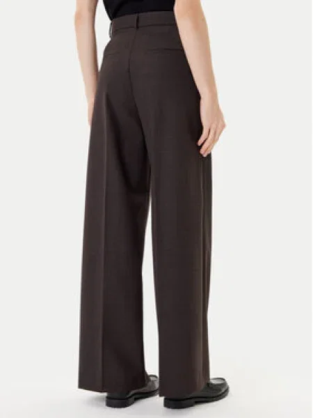 MAX&Co. Palazzo nadrágok Vacanze Fekete Wide Leg barna