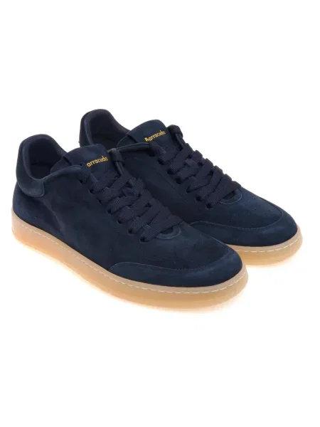 Sneakersy Barracuda skórzane niebieskie