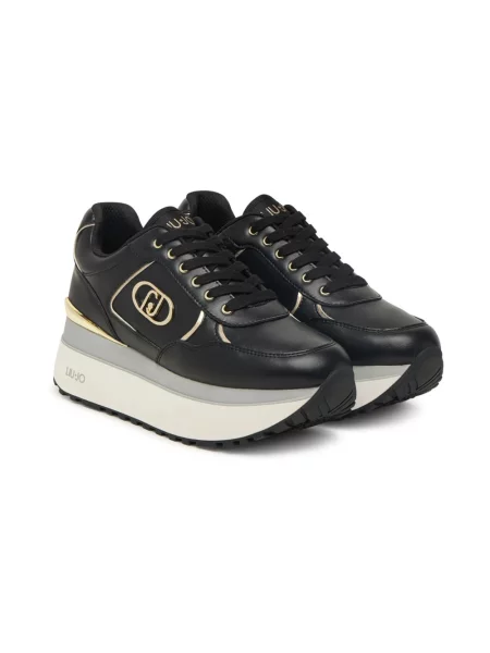 Sneakersy Liu Jo skórzane czarne