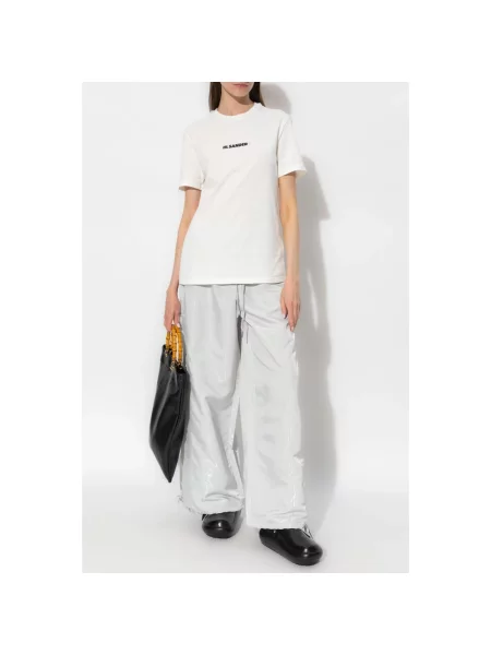 Koszulka Jil Sander biała