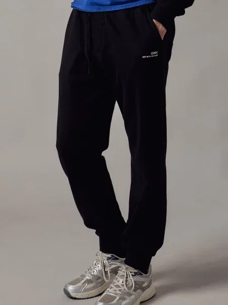 OWN Off With Nature Kalhoty Joggers Felpati' černá