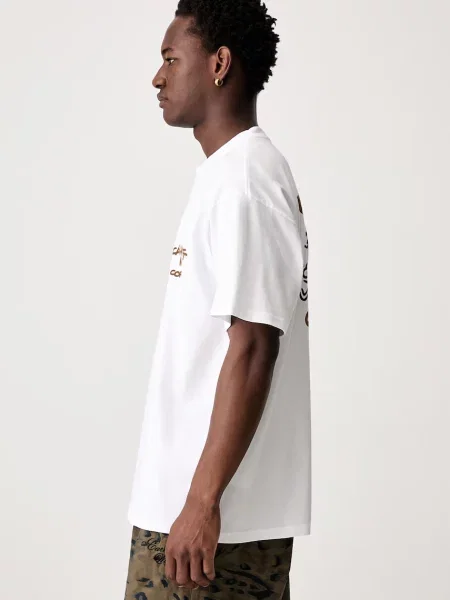 T-shirt o kroju regular fit z nadrukiem z motywem na tyle Carhartt Work In Progress biała