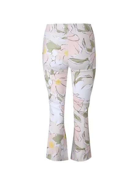 Pantaloni Avenue Montaigne cu model floral evazate