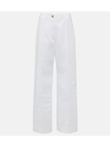 Pantaloni Patou alb
