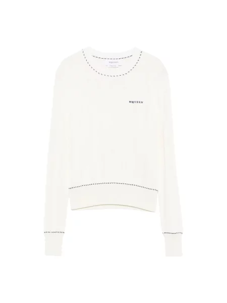 Sweter Alexander Mcqueen biały