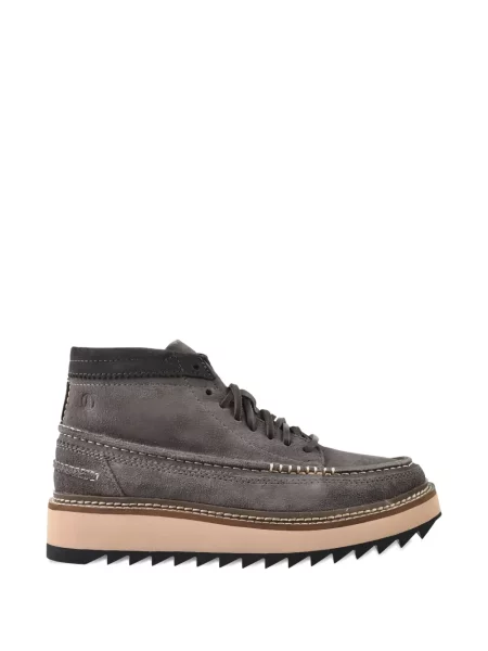 Cizme scurte Clarks Originals din piele de căprioară gri