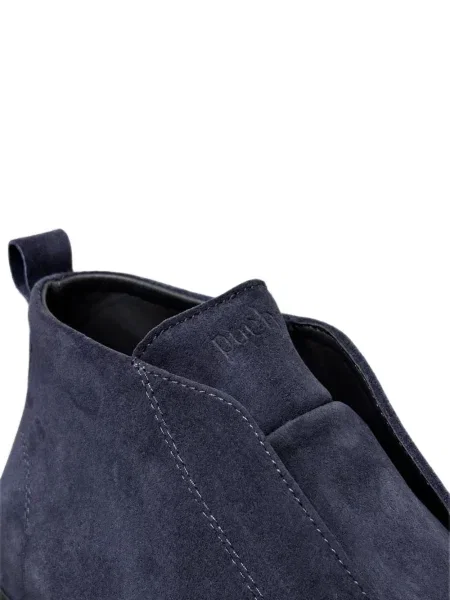 Велурени slip-on лоуфъри Poche Paris синьо