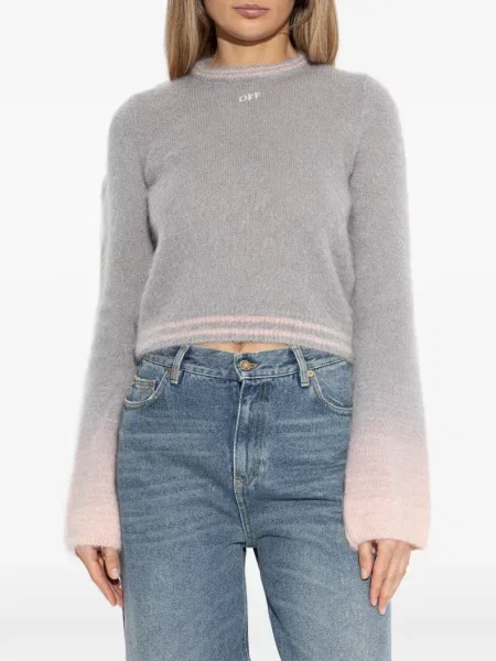 Пуловер Off-white бяло