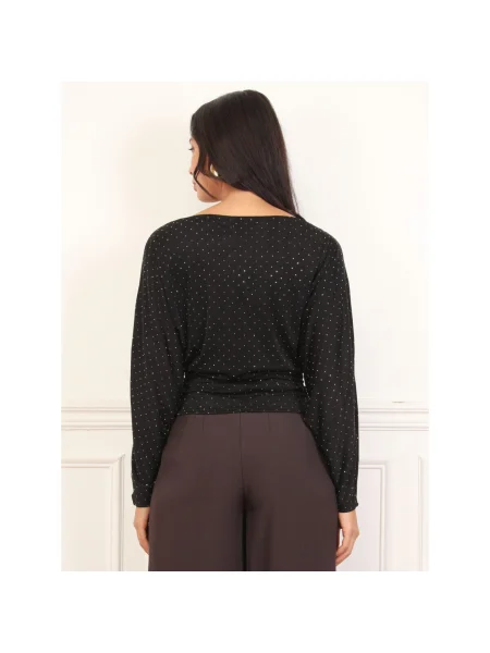 Top La Modeuse negru