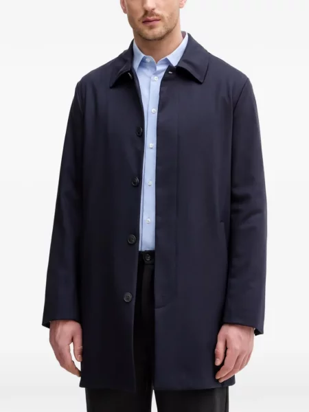 Gulerat palton Trussardi albastru
