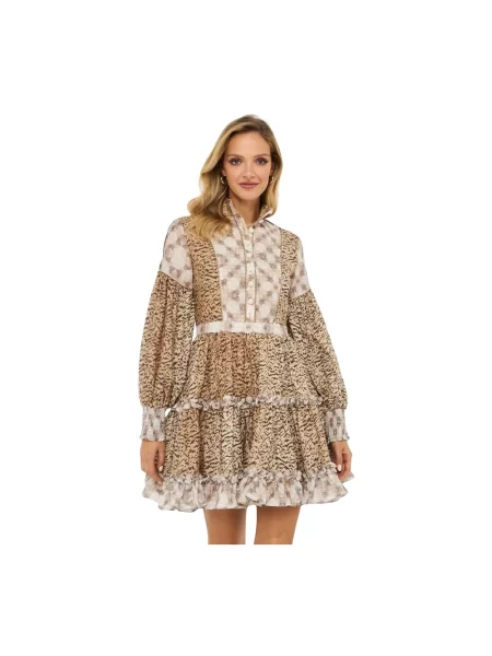 Mała mały sukienka mini Ixiah beżowa