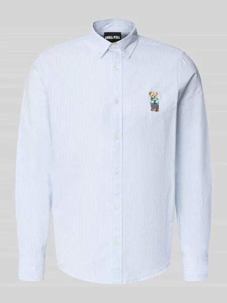 Koszula casualowa o kroju slim fit z kołnierzykiem typu button down Chill Pill