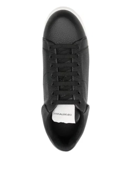 Sneakerși Emporio Armani din piele negru