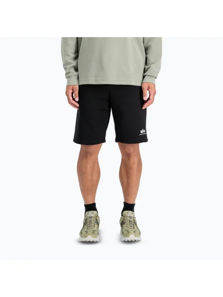 Мъжки къси панталони Alpha Industries Basic Small Logo II black черно