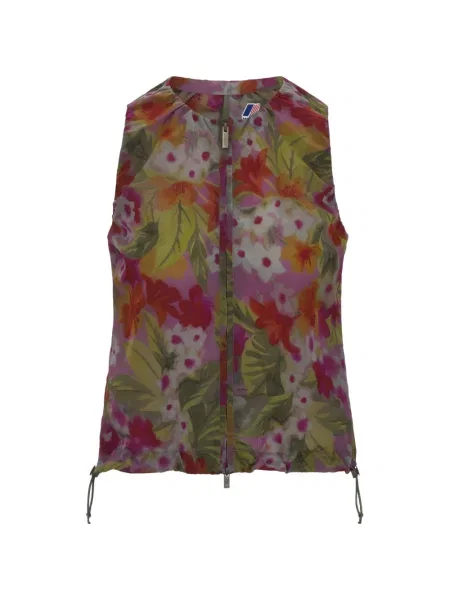 Cămașă K-way cu model floral cu imagine verde