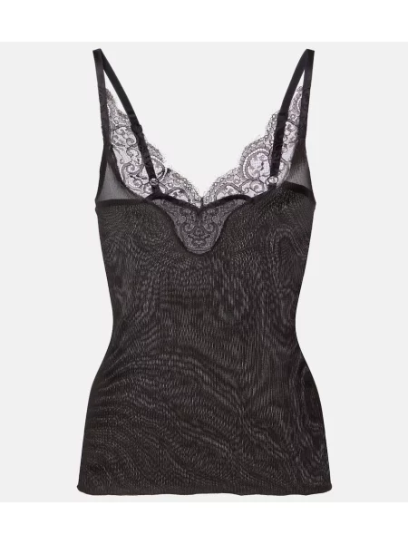 Maiou Saint Laurent de mătase negru