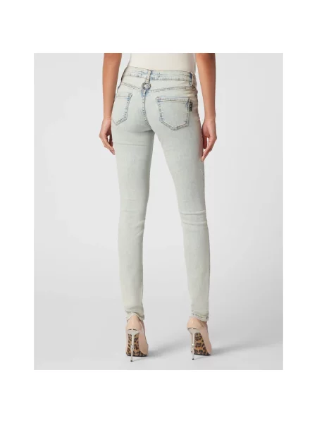 Jeansy Philipp Plein niebieskie