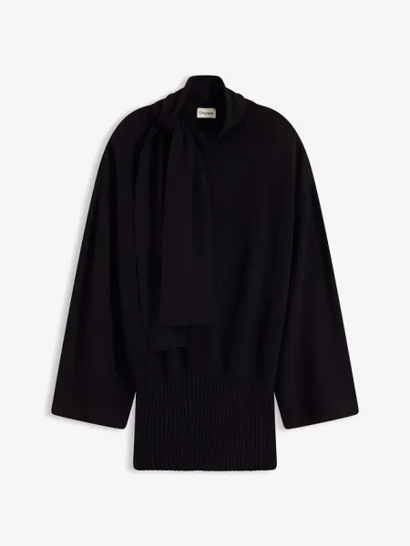Sweter oversize z miękkiej mieszanki czarny