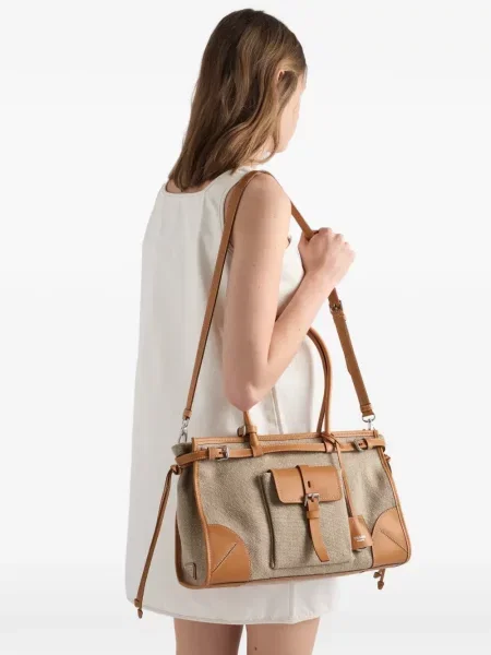 Geantă shopper Prada din piele