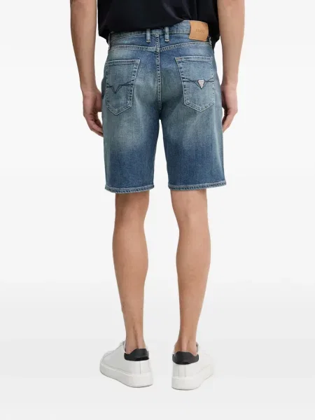 Pantaloni scurți din denim Guess albastru