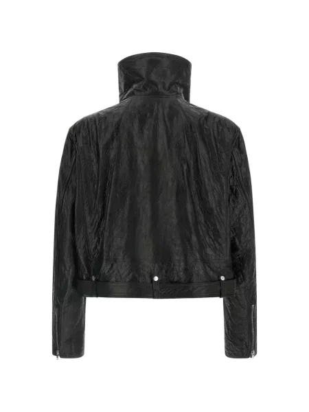 Gulerat geanta de piele Rick Owens negru