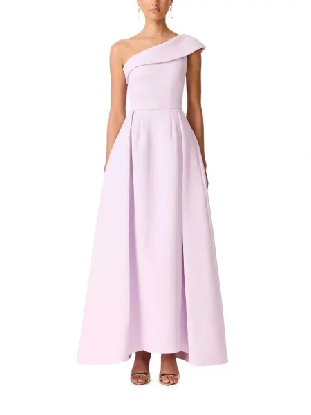 Rochie maxi Elliatt cu un umăr gol roz