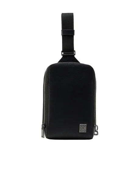 Calvin Klein Ľadvinka Emblem Hw Sling čierna